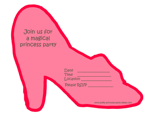 Princess Birthday Party Supplies on Princess Invitations For Your Princess Party